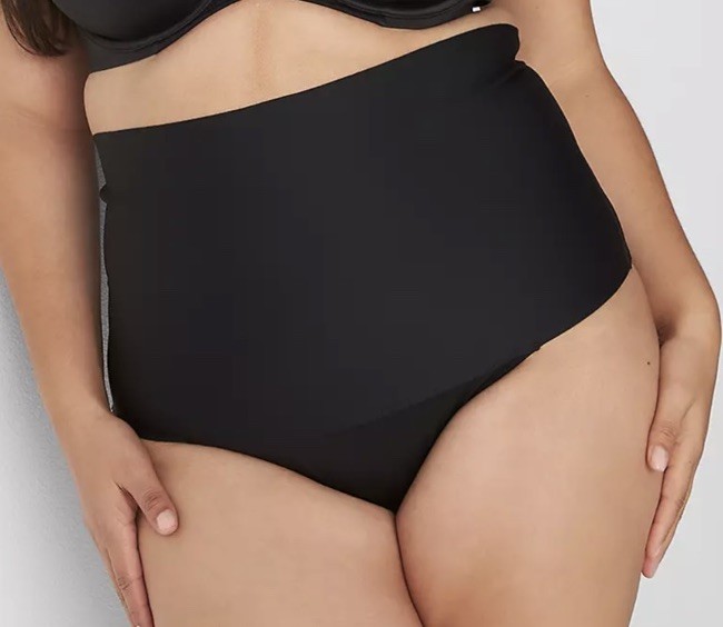Cacique~NWT~Black~Medium Shaping~ Totally SMOOTH High-Waist Brief~Size 18-20