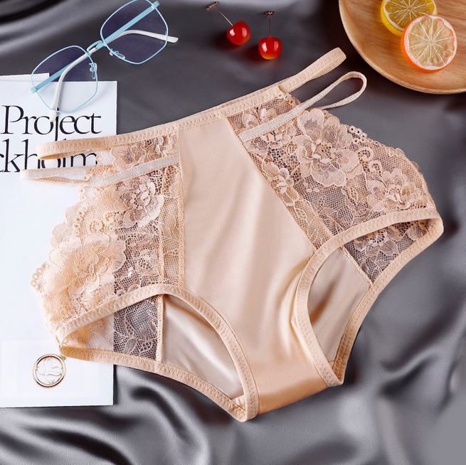 1/4 Pack Lot Womens Lace Satin Panties Underwear See Through Briefs Lingeries
