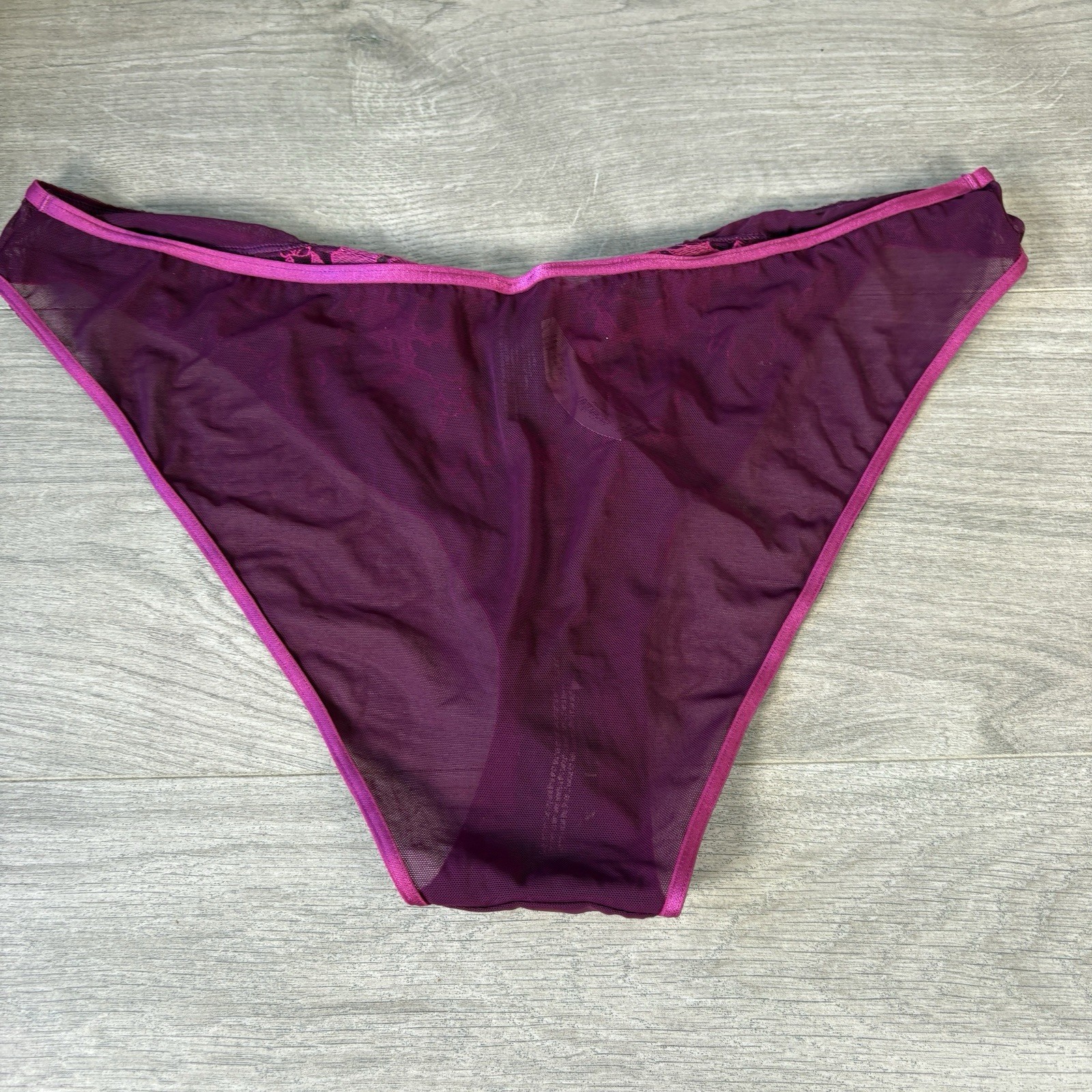 Ann Summers Briefs The Truthful Brazilian Purple Floral Uk 18 New With Tags