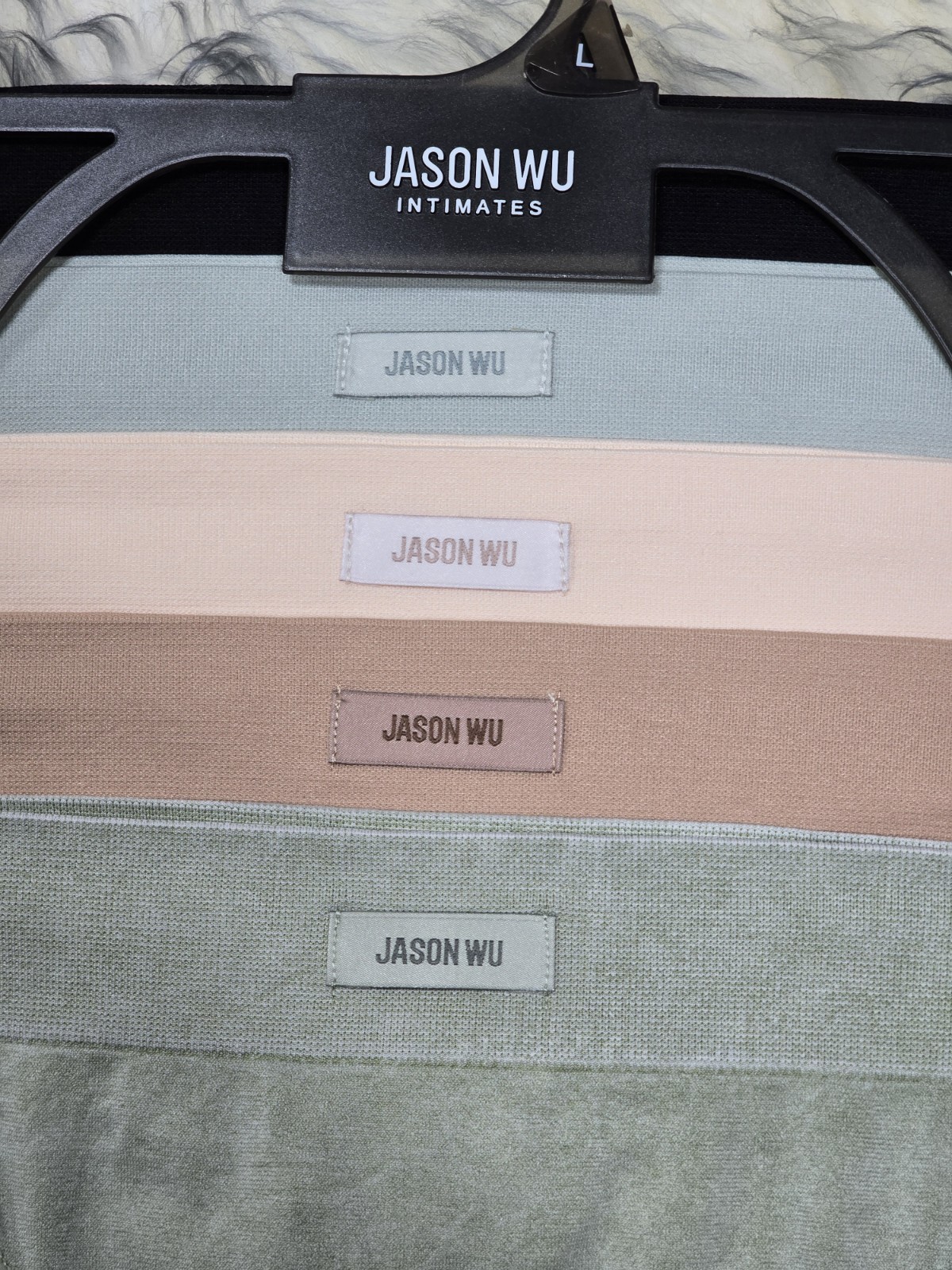 NWT JASON WU INTIMATES WOMEN’S TONG UNDERWEAR 5 PACK SEAMLESS MULTI Sz L