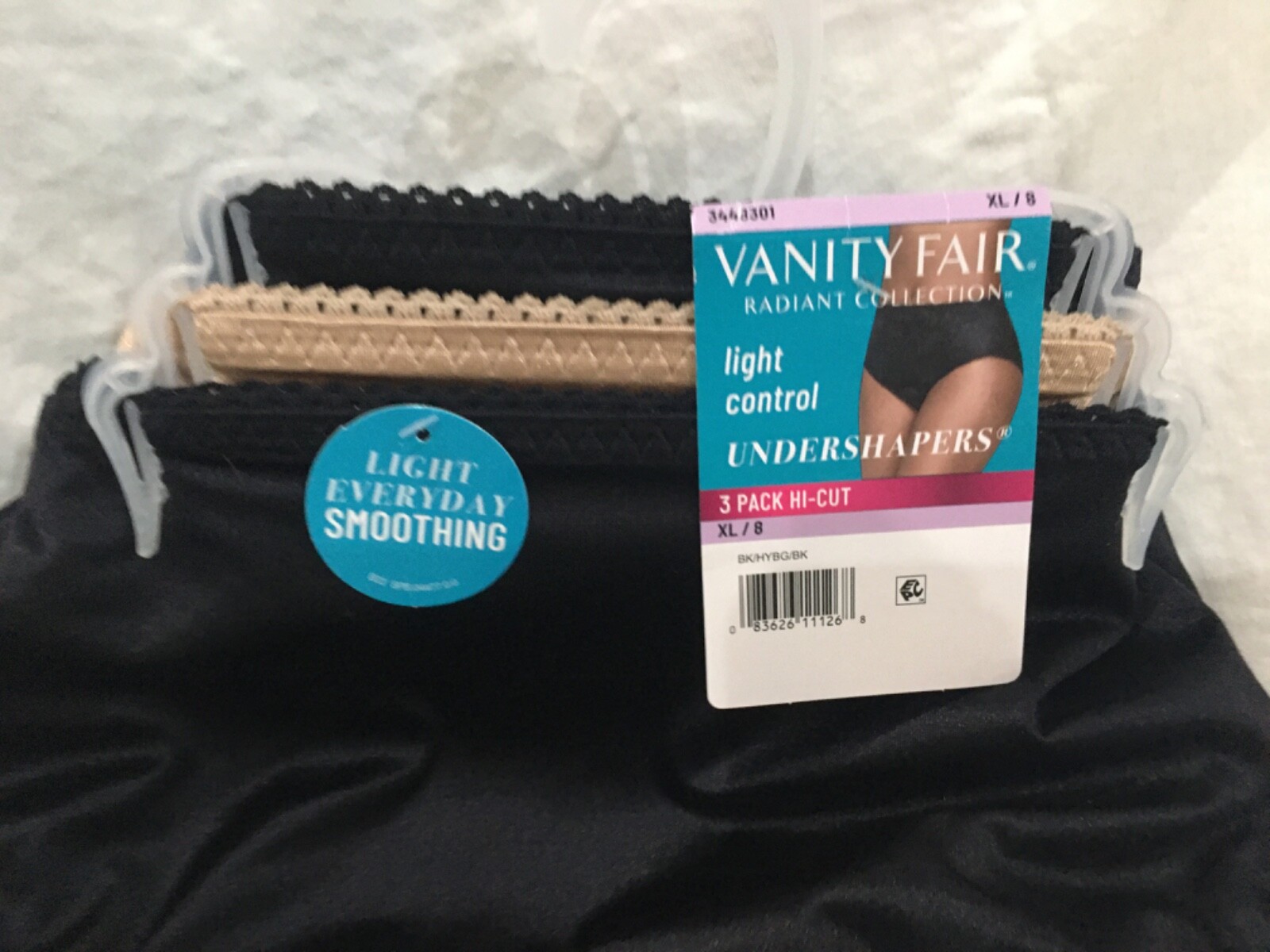 New Vanity Fair Radiant Undershapers PLUS Light Control Hi-Cut 3 Pk Women 4X,5X