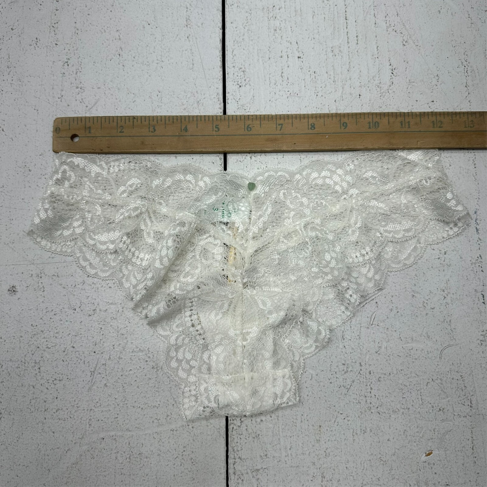Clo Intimo White Lacey Fortuna Cheeky Lingerie Underwear Women’s Size M NEW