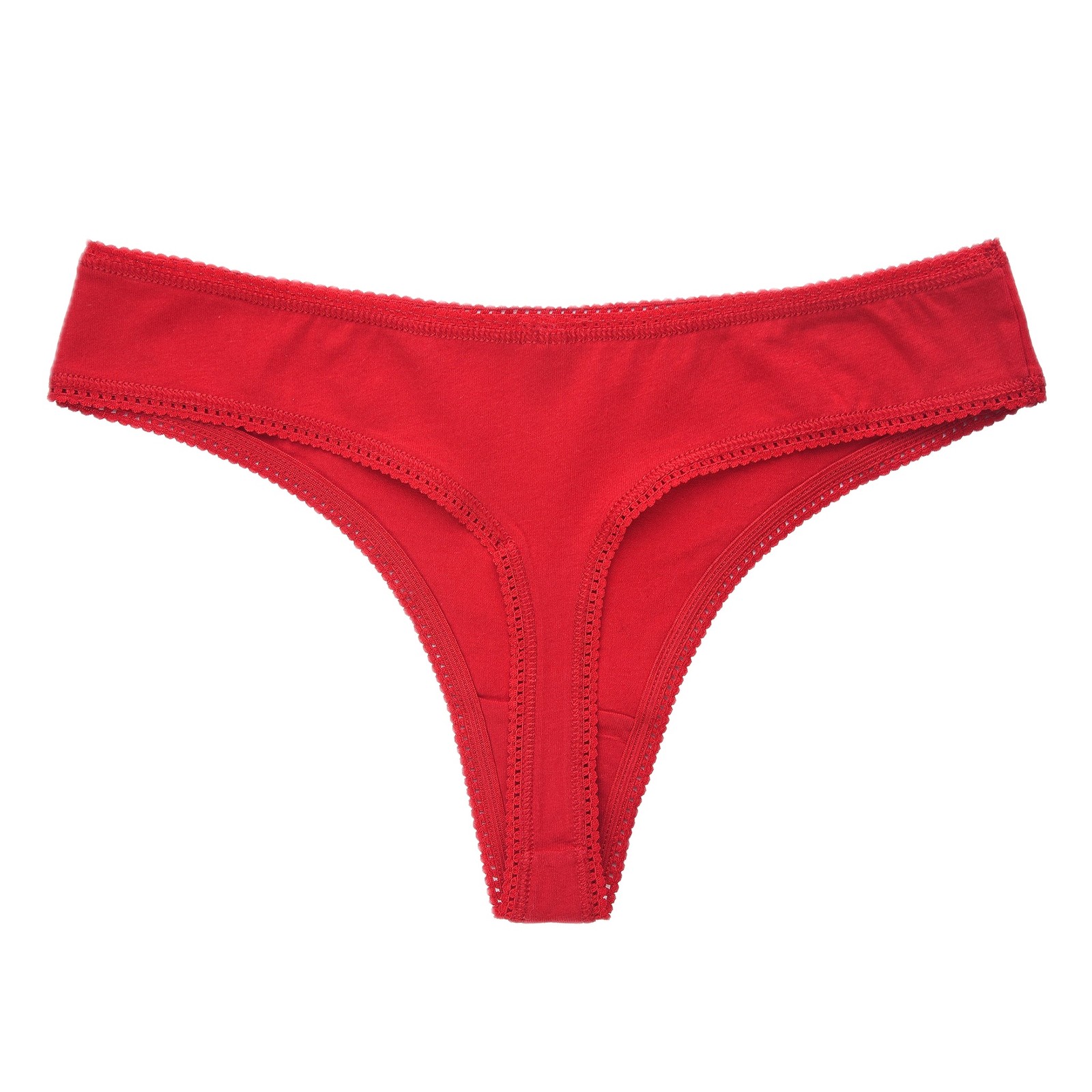 Pack of 12 Printed Cotton Thong Panties – Assorted Colors