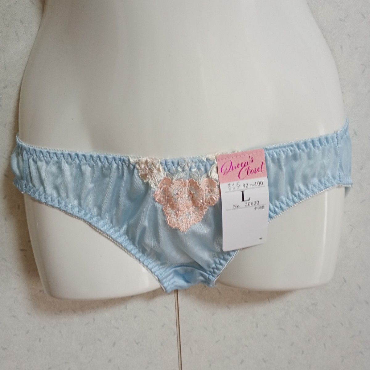 Shiny Tricot Panties US size M 5-pack set Floral Lace Pastel Colors JP size L