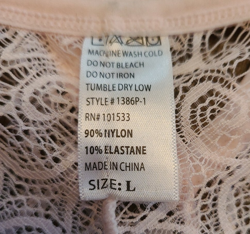 Large SPREE INTIMATES Wear SeXy Total Lace PRIMROSE Tanga Panty NWT