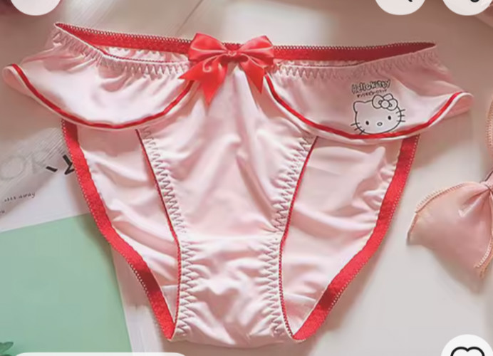 Sanrio Women’s Hello Kitty Navy Style Bikini Brief PINK & Blue 2 pack size M