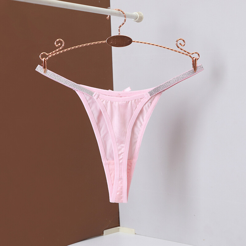 6 Pack Lot Sexy Womens String Bikinis Satin Panties Brief Thong Ladies Underwear