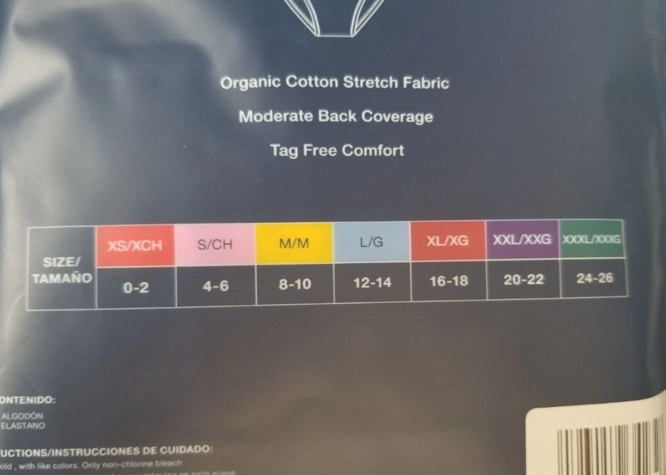WOMENS Gap Body ORGANIC COTTON Underwear Bikini Panties Size M
