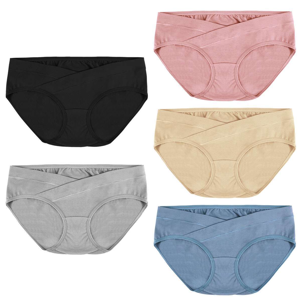 1-3Pcs Maternity Knicker Brief Low Waist Cotton Pregnant Women Underwear Panties