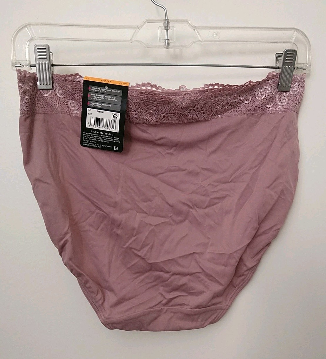 BALI LACE WAIST HI-CUT PANTY, SIZE L/7