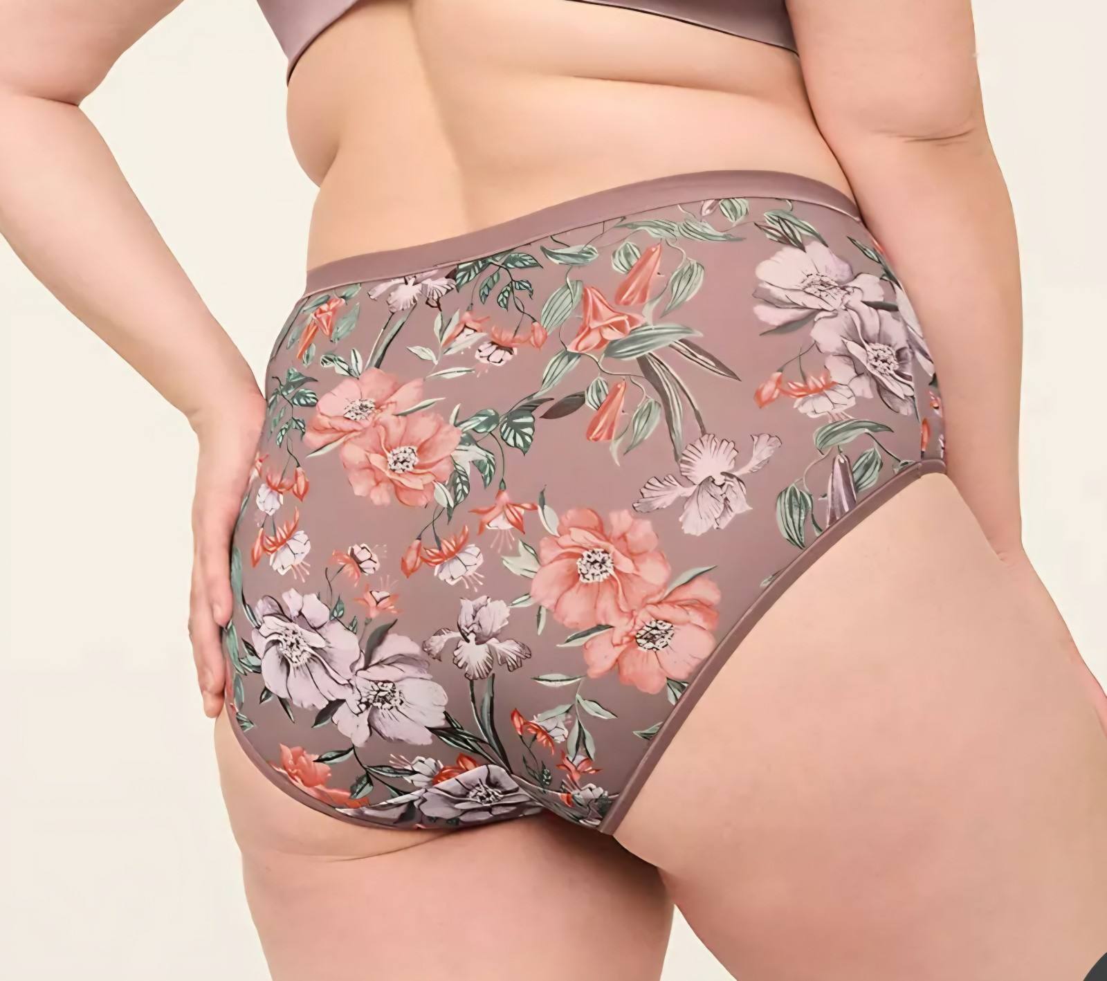 Lane Bryant No Show Full Brief Panty Spring Wildflowers Plus Size 22/24, 3X