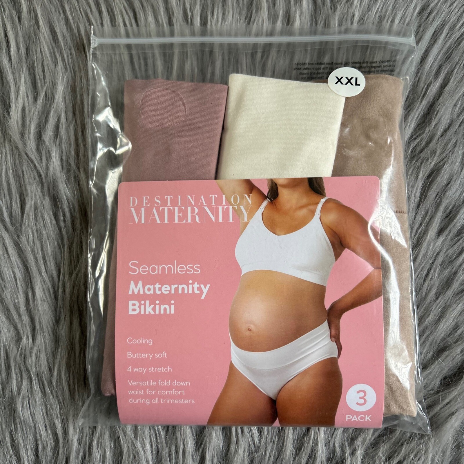 Destination Maternity Seamless Bikini Womens Size XXL Cooling Buttery Soft NEW