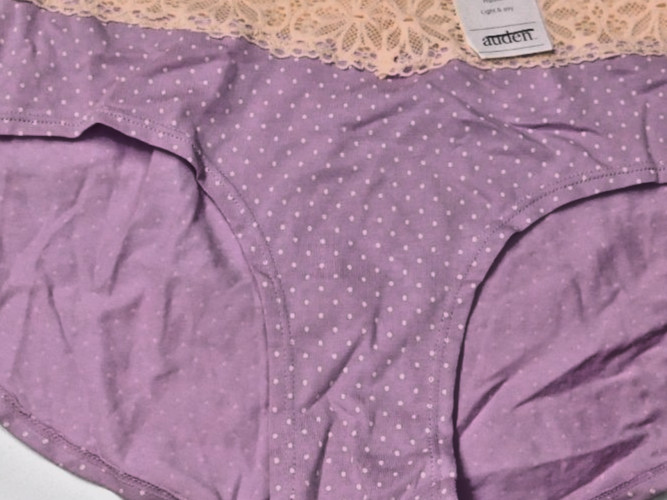 Auden Women’s XL (16) Cotton Blend Hipster Underwear, Orchid Light & Airy