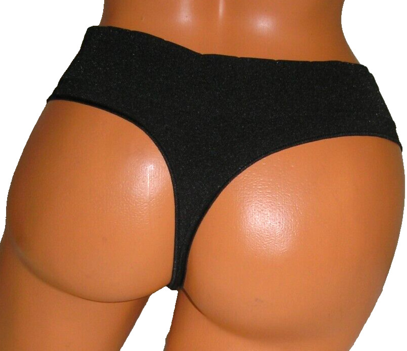 Panties Lingerie Warner’s Seamless Stretch Black Thong Sz 8 XL Adult Gift