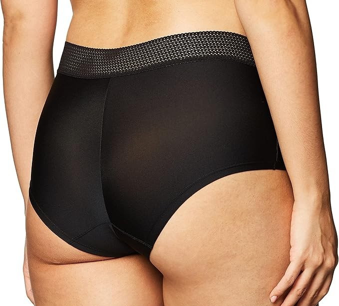 Maidenform Women’s 3 Pack Boyshort with Lace 40760 Black Lace