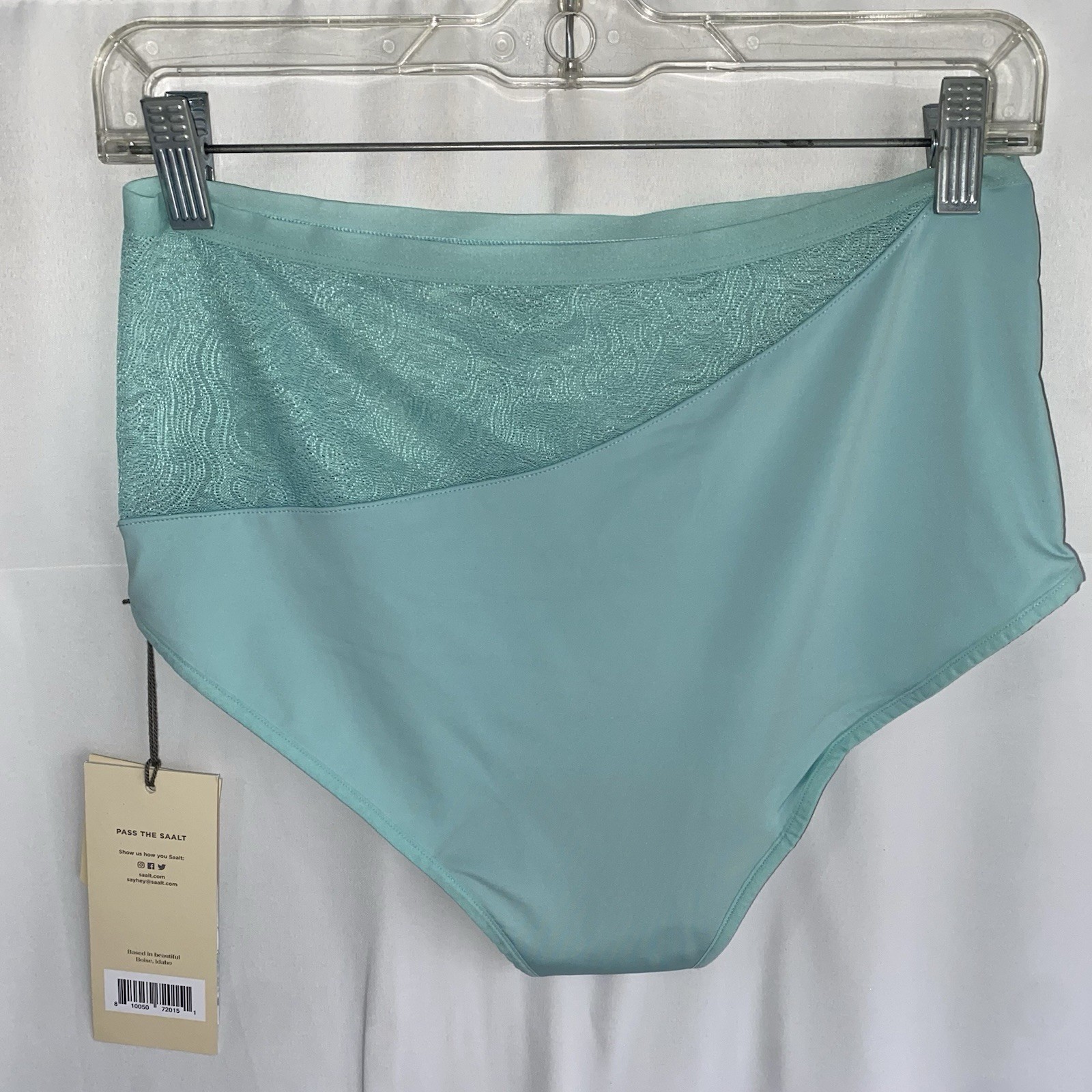 Saalt Period Underwear High Absorbency High Waist Large in Glacier Blue NWT