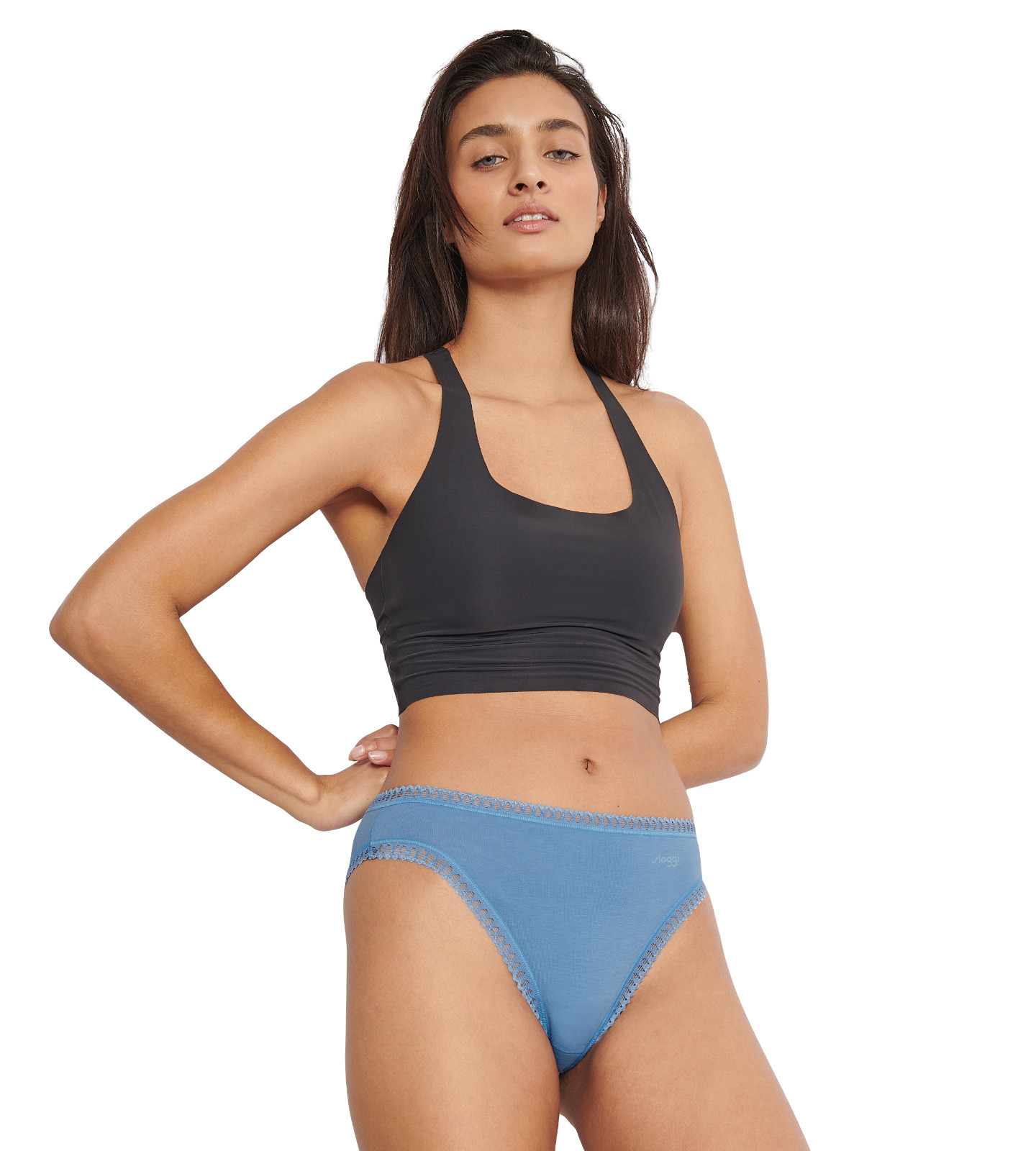 Sloggi GO Crush High Leg Knickers 3 Pack Tai Briefs 10219672