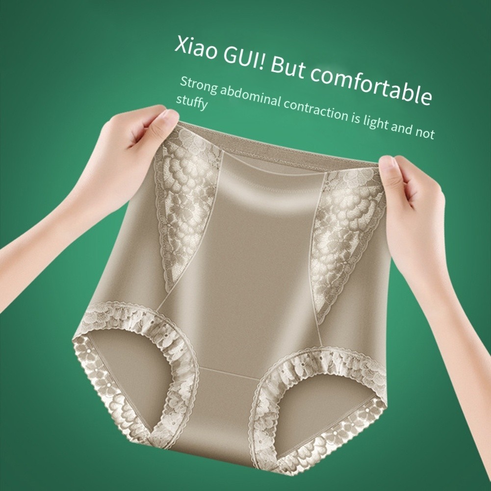 High Waist Satin Lace Boxer Briefs for Women Lightweight Breathable Style