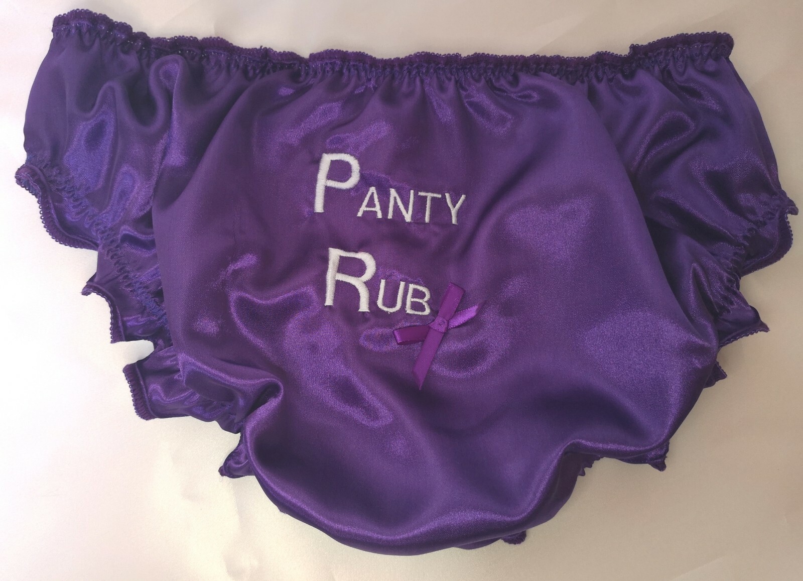 🌸MADE TO ORDER* Personalised EMBROIDERED “SATIN SISSY” Knickers any colour🌸