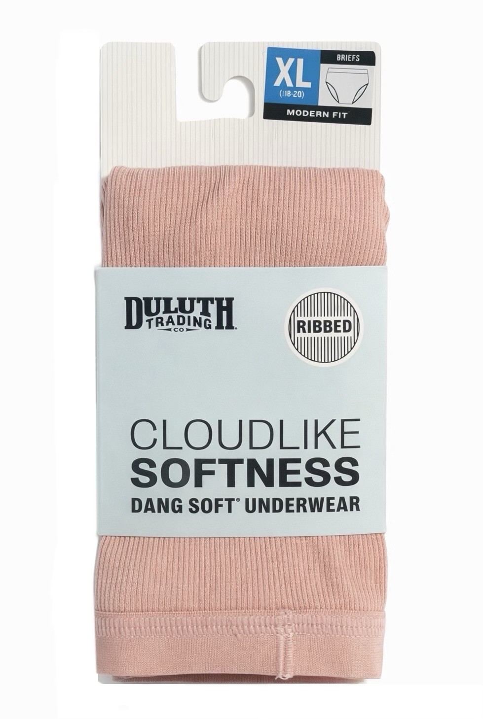 Duluth Women’s Dang Soft Underwear Ribbed Brief / Peach Size XLG (18-20) NWT