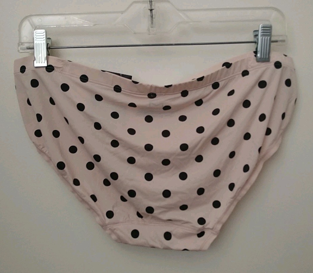 MAIDENFORM POLK DOTS BIKINI PANTY, SIZE 2XL/9