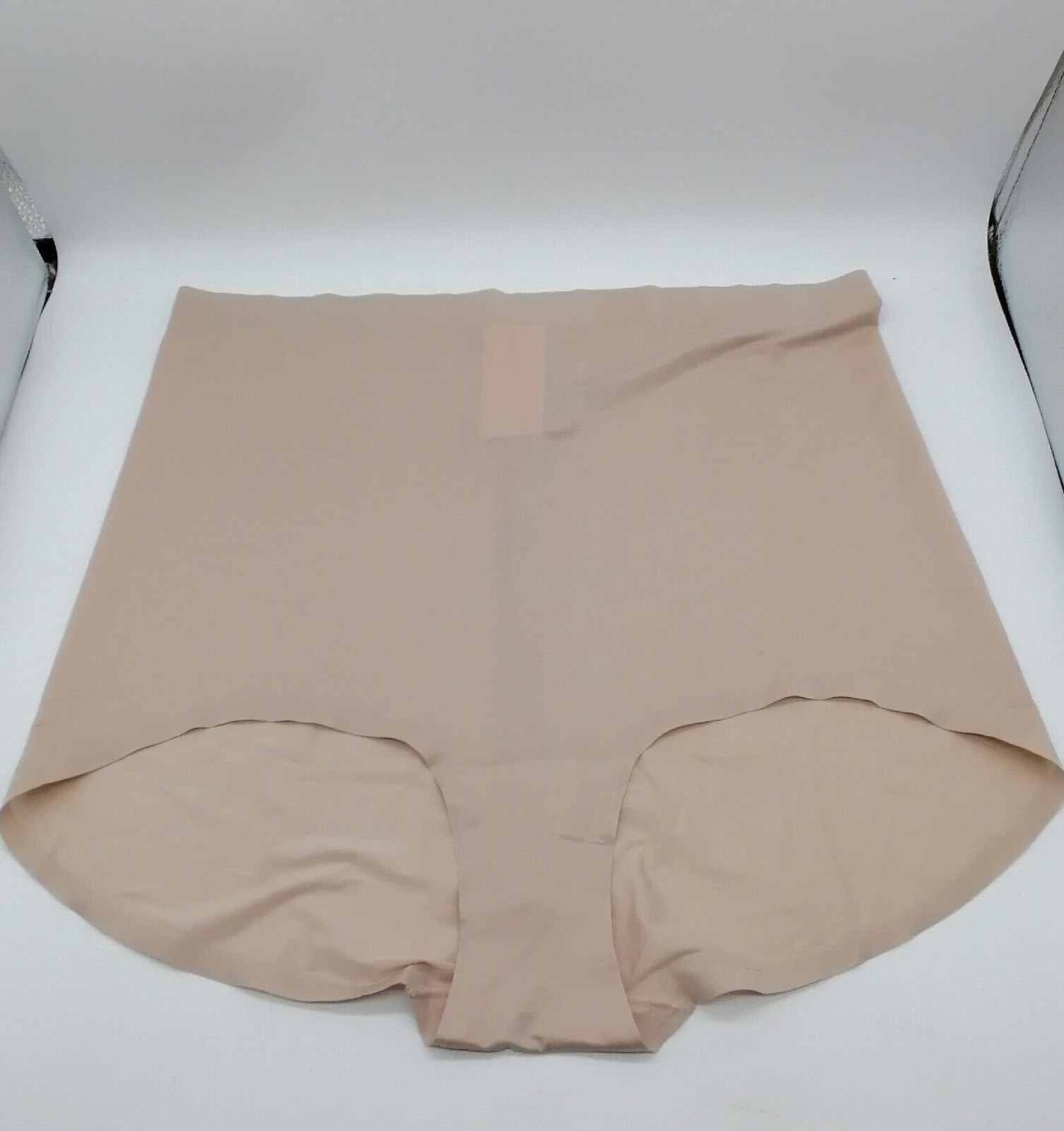Nearly Nude Womens Panties Beige Nylon Blend Briefs Cotton Liner XL/1X NEW