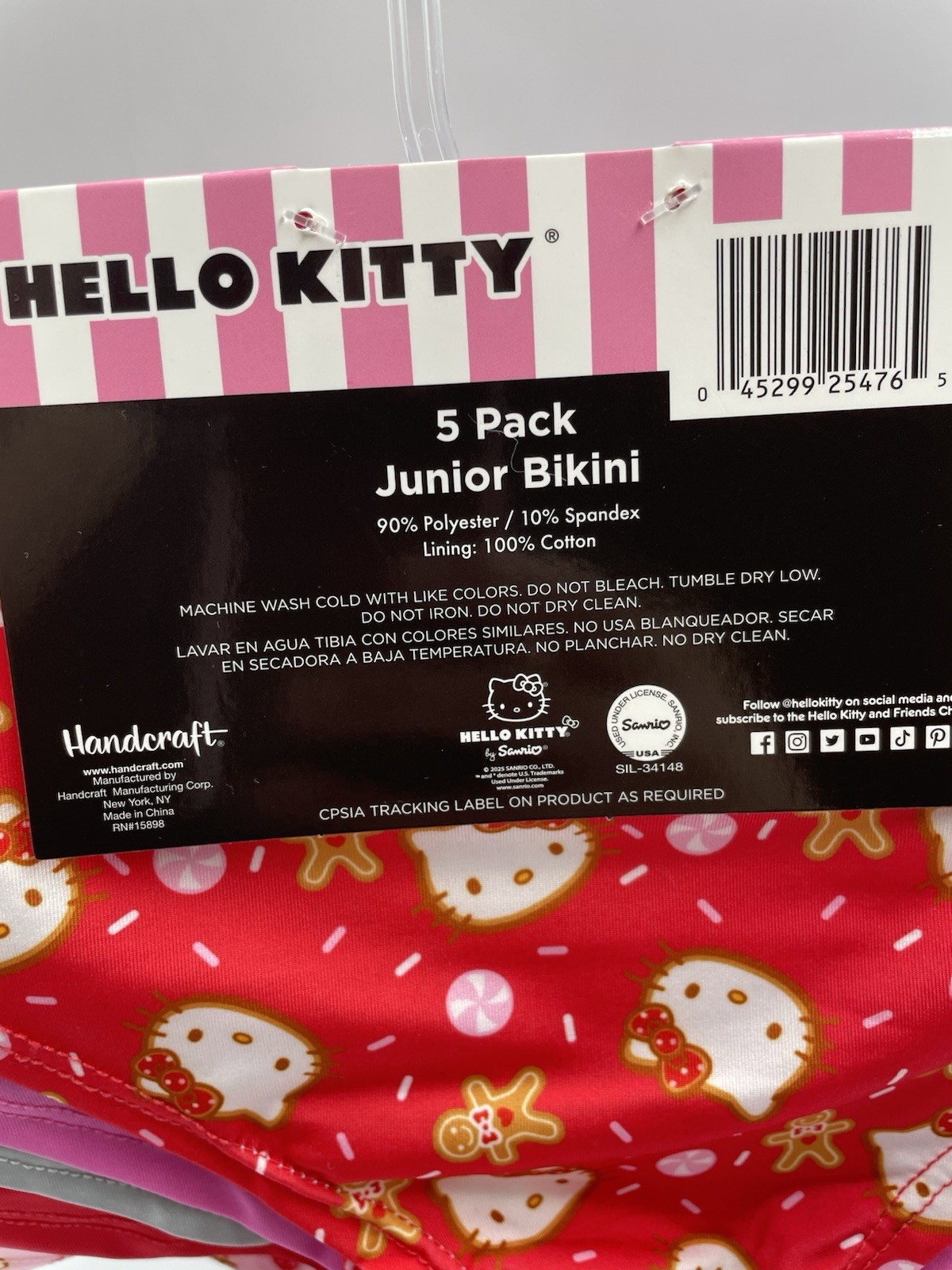 Sanrio Hello Kitty Christmas Women Bikini Panty 5-Pack Size Medium NEW