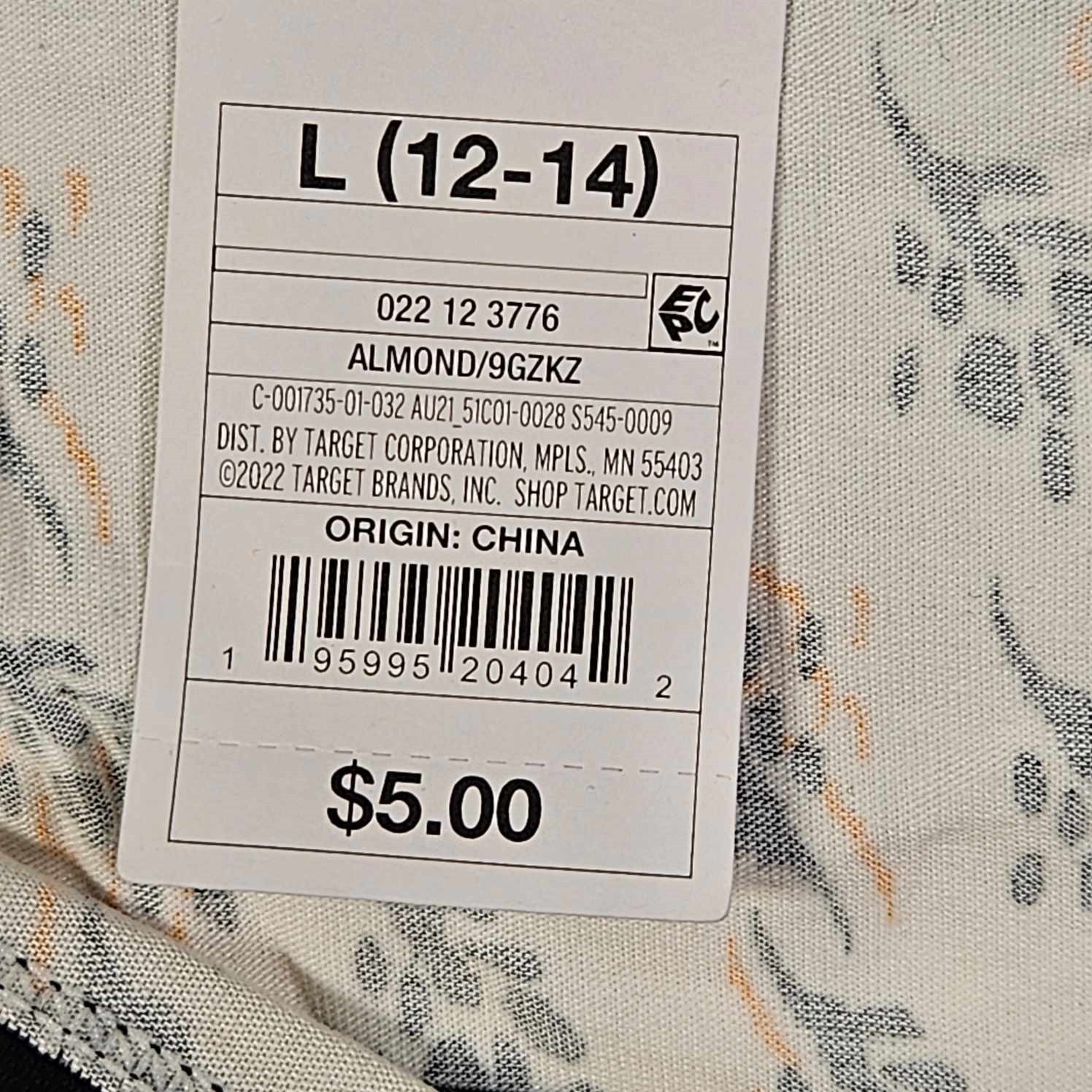 Auden 7pk Floral Print Cotton Thong Underwear Womens Large Stretch White/Black