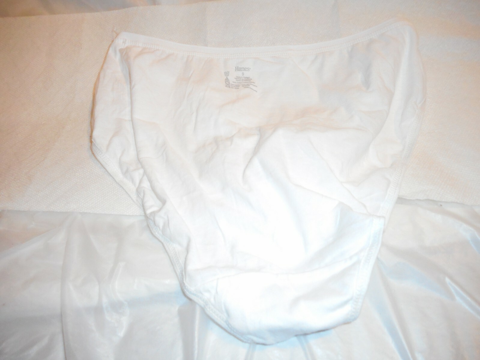 1 Hanes White Brief Panty SIZE 9