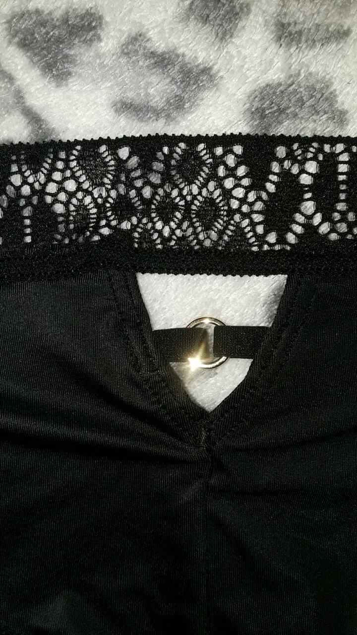 VS very sexy snake lace cutout cheeky panty NEW size small black