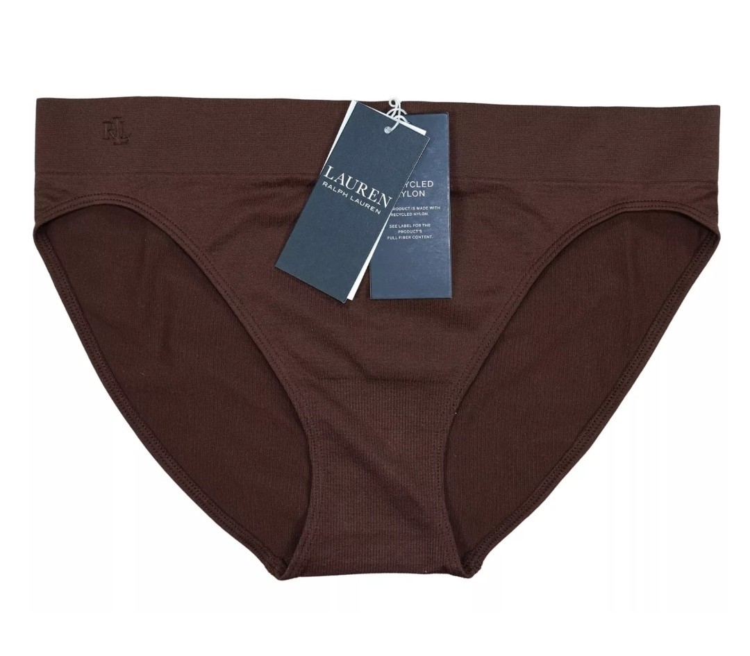Ralph Lauren 2Pack Seamless Stretch Jersey Bikini Panty Women’s Underwear Medium