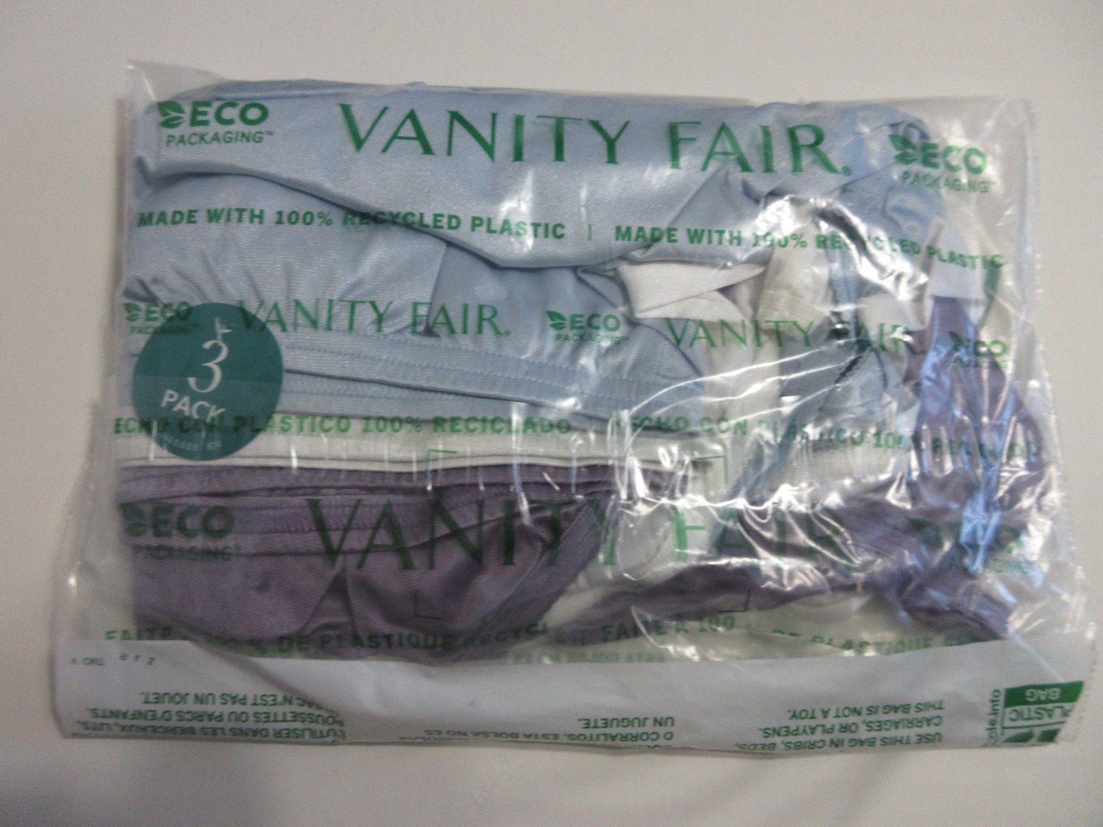 Vanity Fair Perfectly Yours Ravissant 3-Pack BRIEF Panty nylon 15711 women ~ 7/L