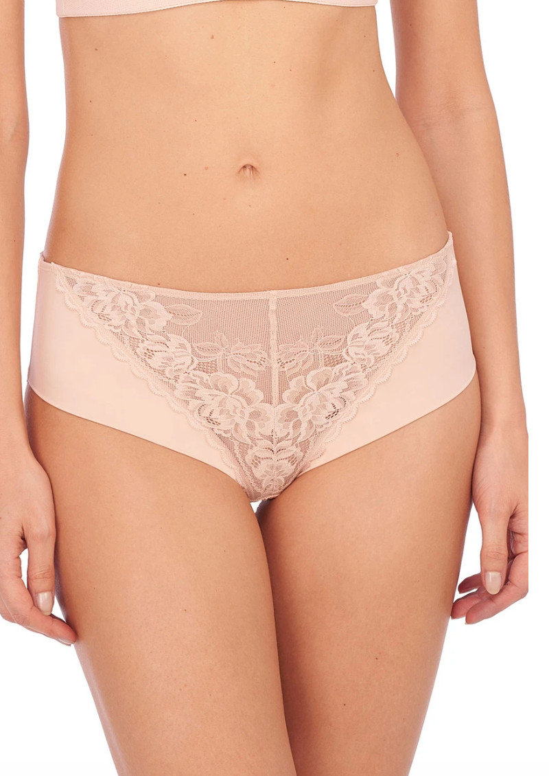 Natori LARGE Avail Tanga Panty NWOT 777258 Cameo Rose Beige