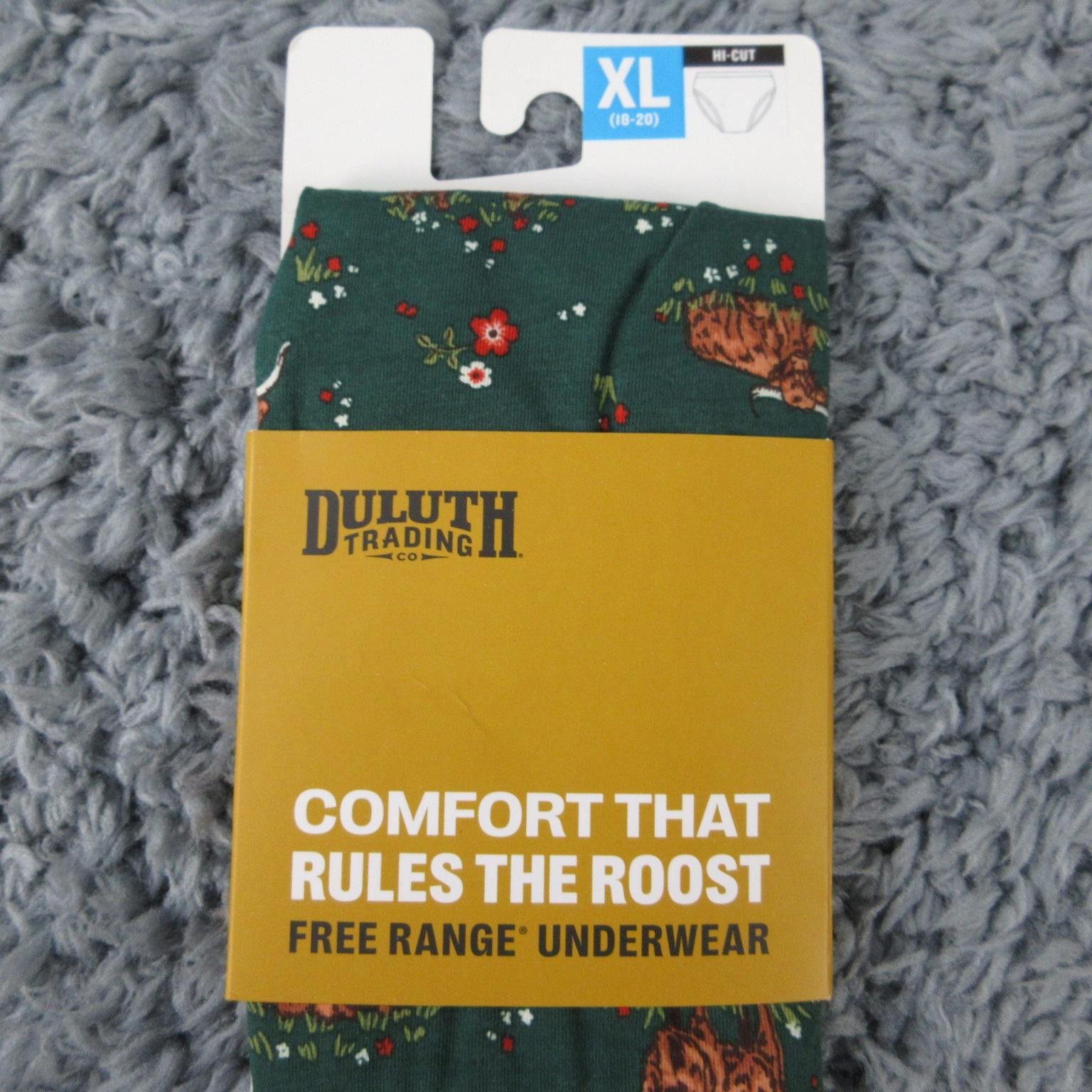 Duluth Trading Panties Womens XL Multicolor Floral Hipster Cotton Blend NWT