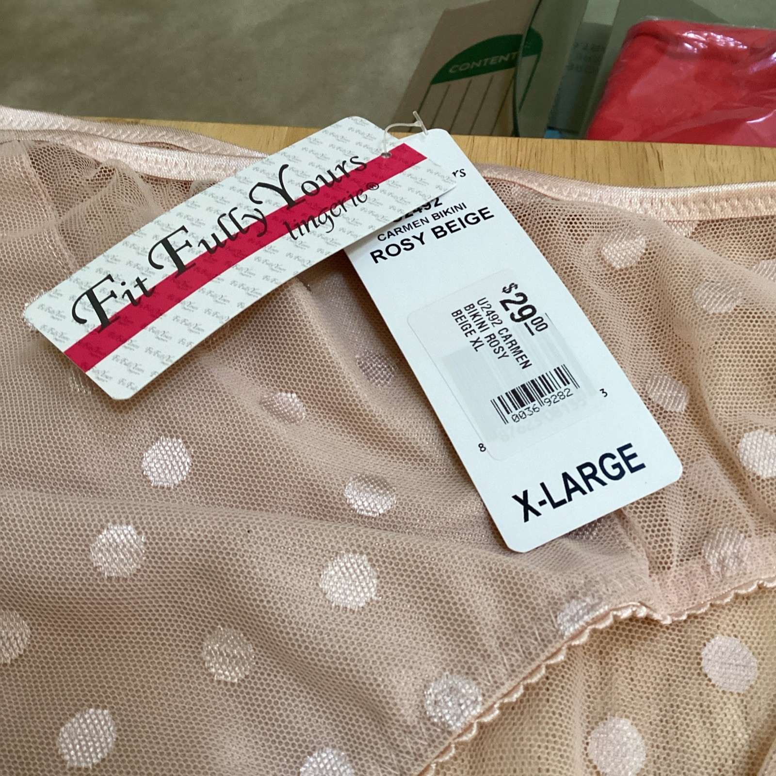 Fit Fully Yours Forest Green & Rosy Beige XL panties