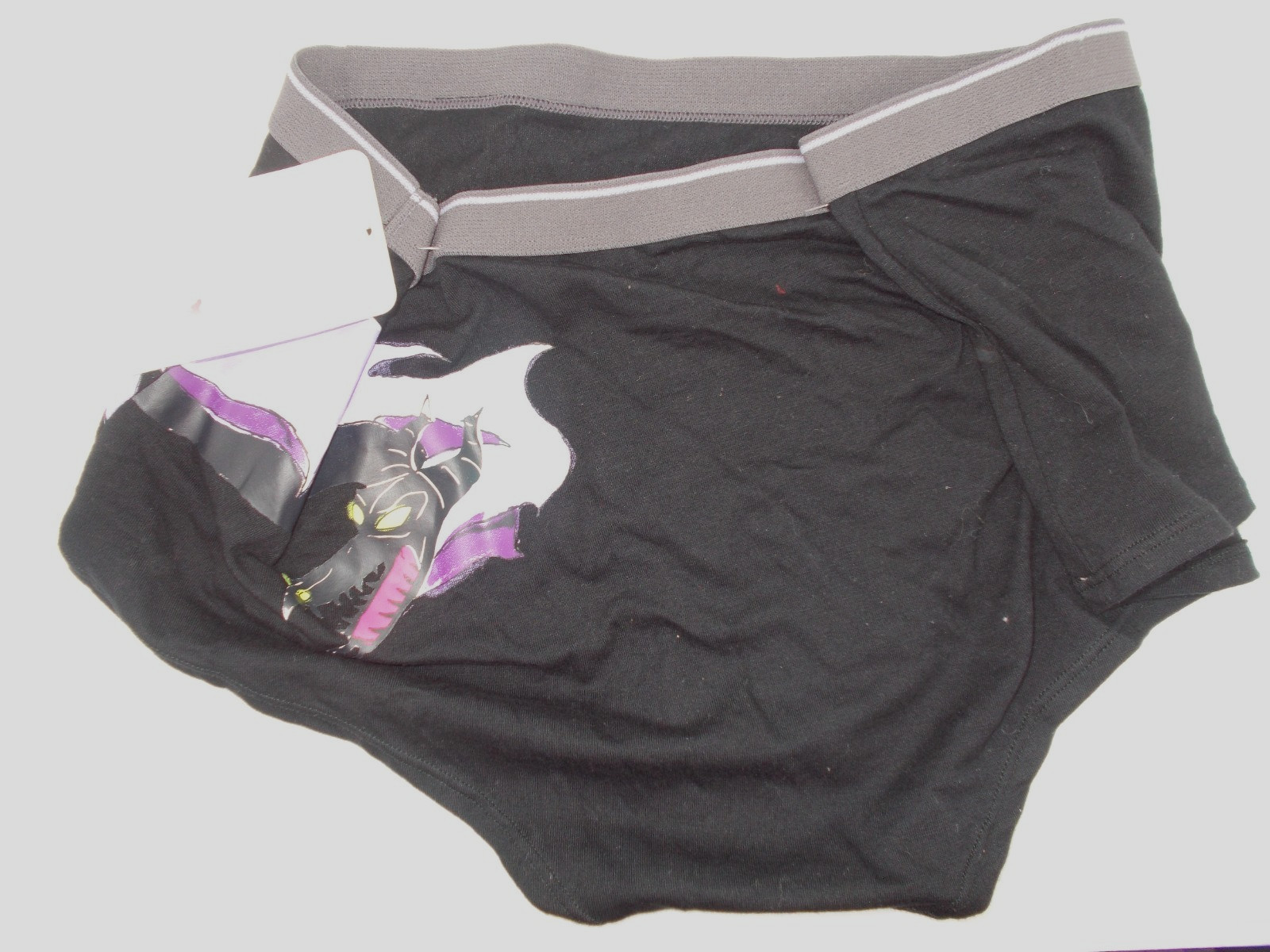 Disney Maleficent Black Boyshort Panties XL NEW nwt