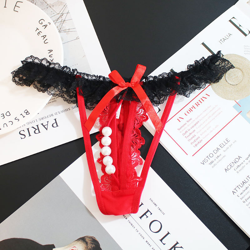 2 Pack Lot Sexy Womens Crotchles Panties G string Thong Underwear Lace Lingeries