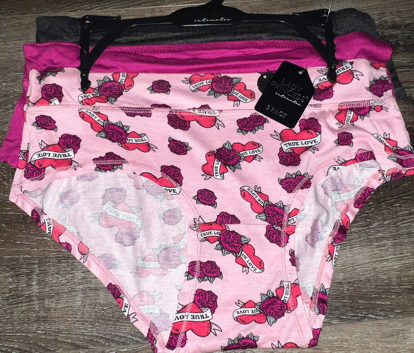 Lady Princess 3-Pair Women’s Hipster Underwear Panties Rayon Blend ~ 1X