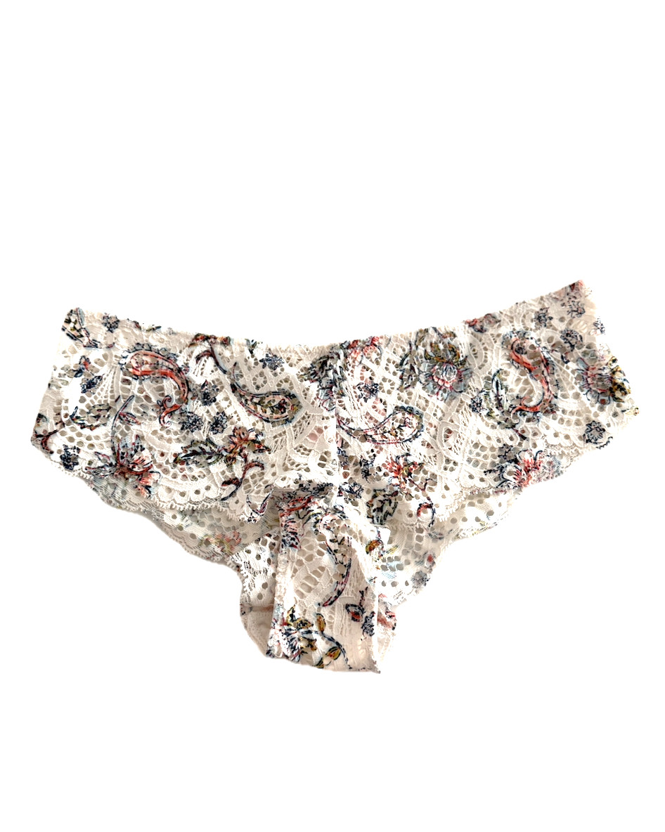 Victoria’s Secret Dream Angels Crochet Lace Cheeky Panty Spring Floral