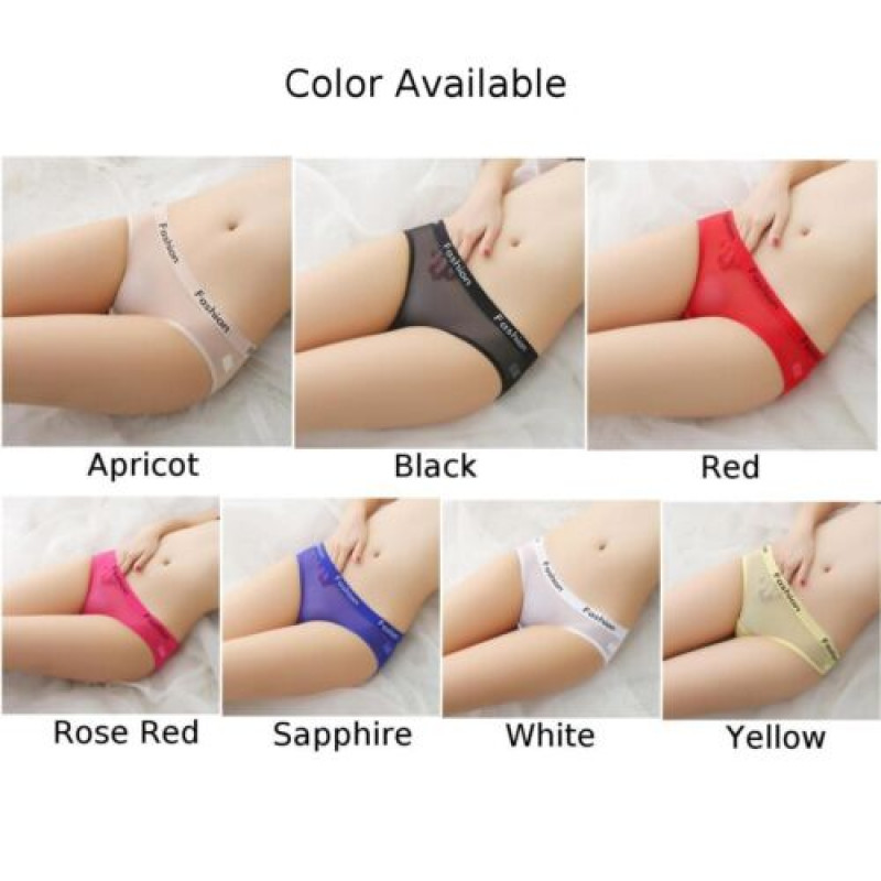 Women Briefs Home Daily Shorts Stretchy Summer All Seasons Transparent