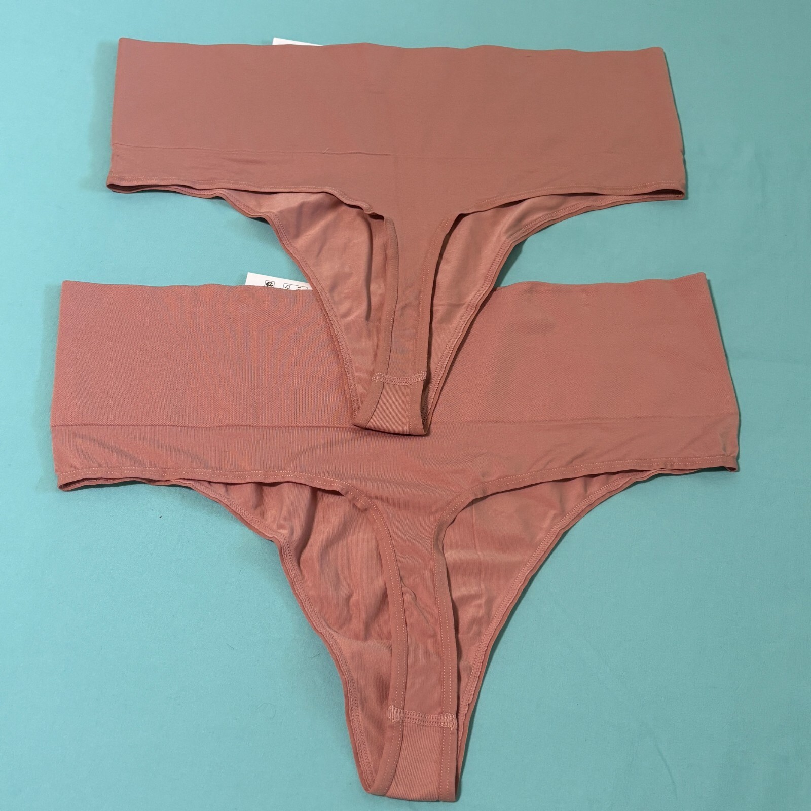 2pr Sofia Intimates Seamless Thong Panties Women Sz XXXL High Waist