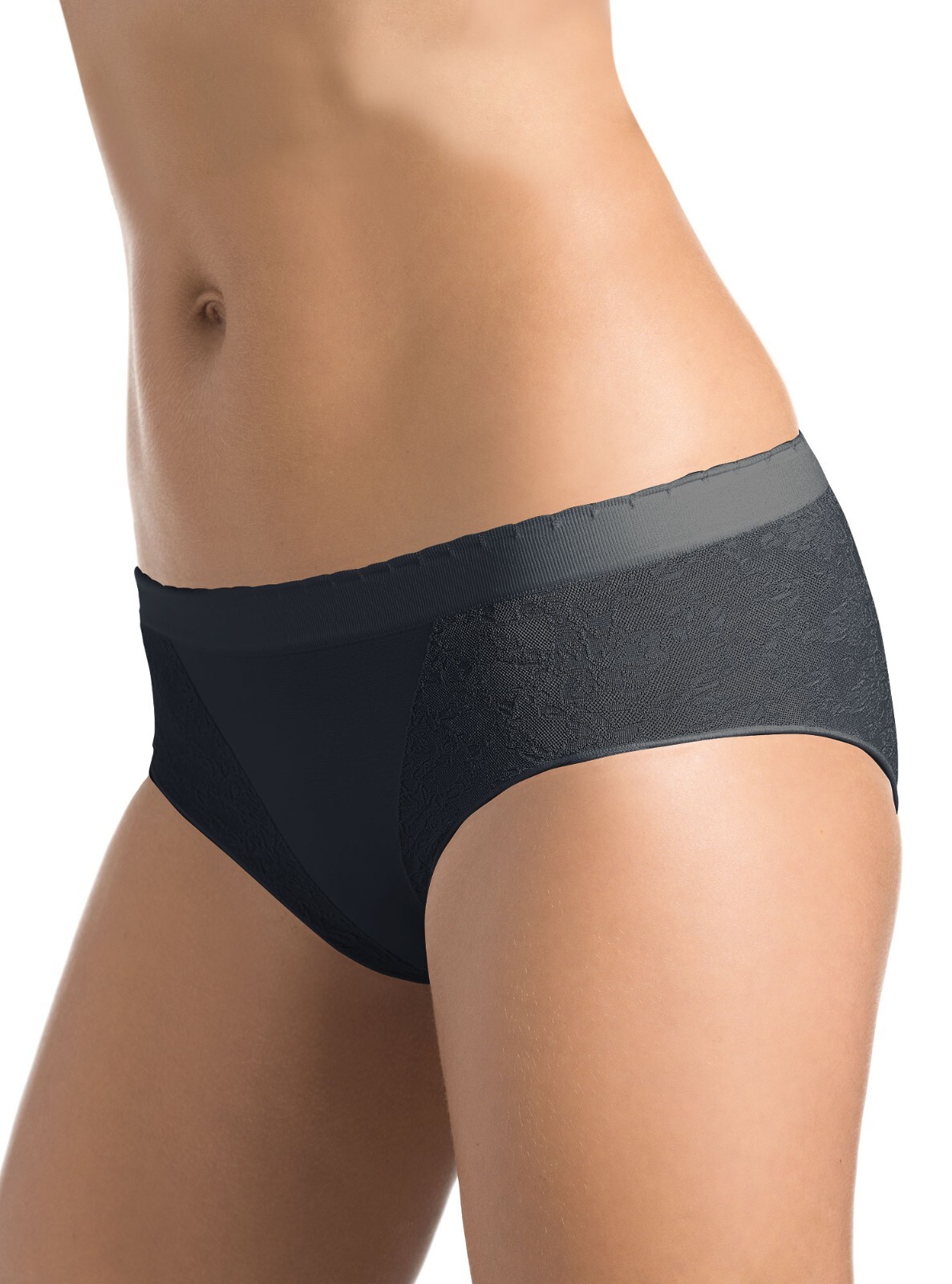 Women’s Underwear Midi with Side Jacquard, Designed in Italy, Made in Europe.