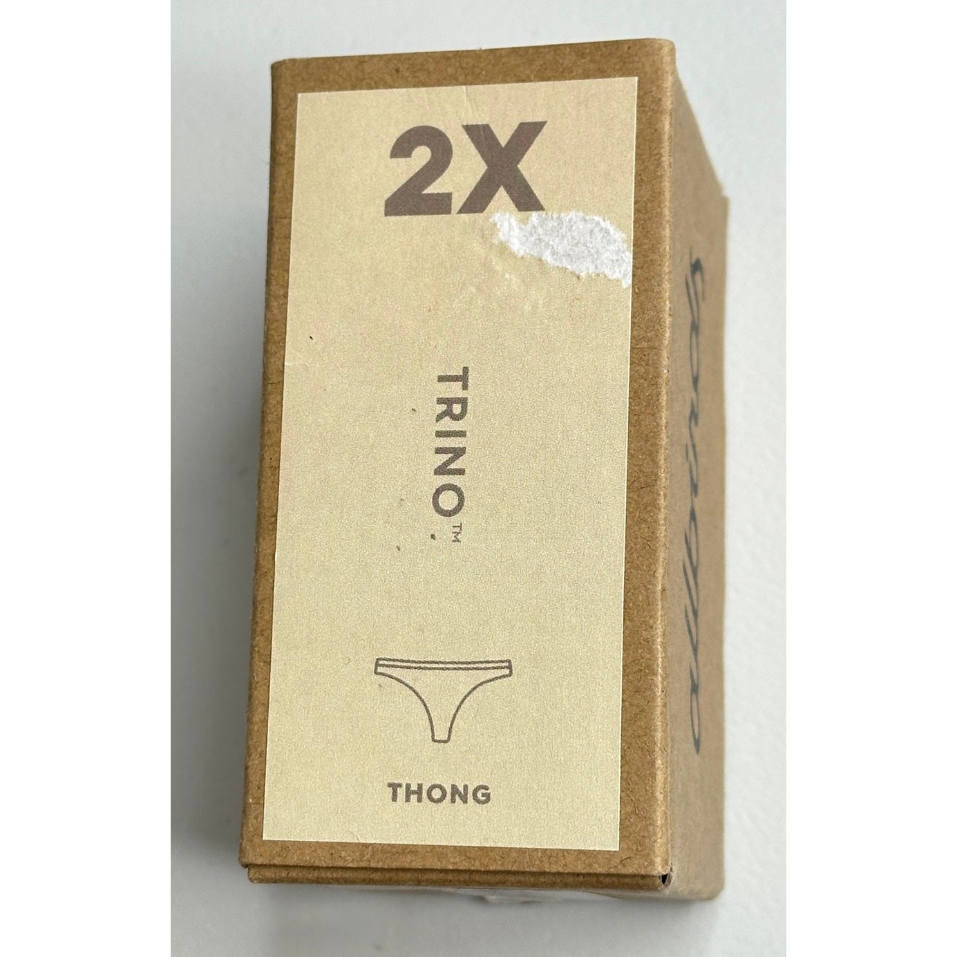 Allbirds NWT Trino Thong Wheat Cream 2X Rare Discontinued Merino Tree Blend
