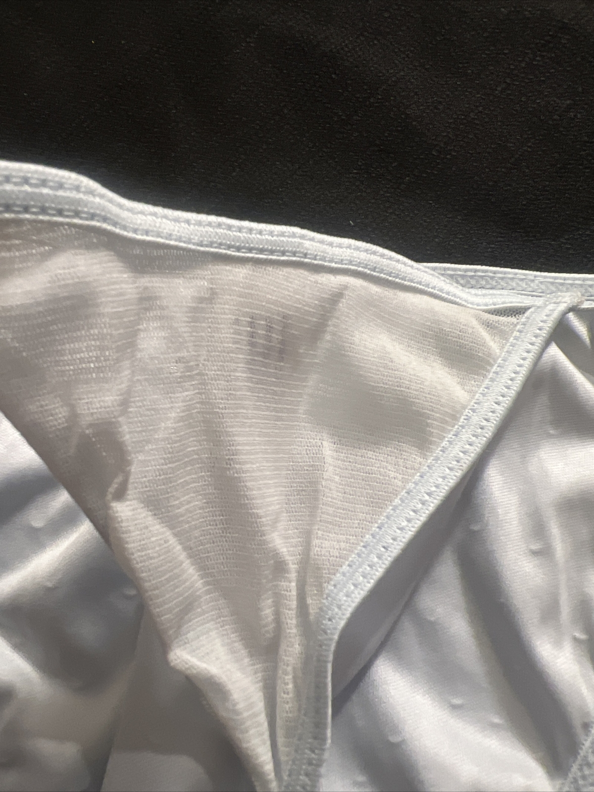 VTG WOMEN’S PANTIES THONGS CAPRICIA O’DARE SIZE 10 BABY BLUE BODY 100% POLYESTER