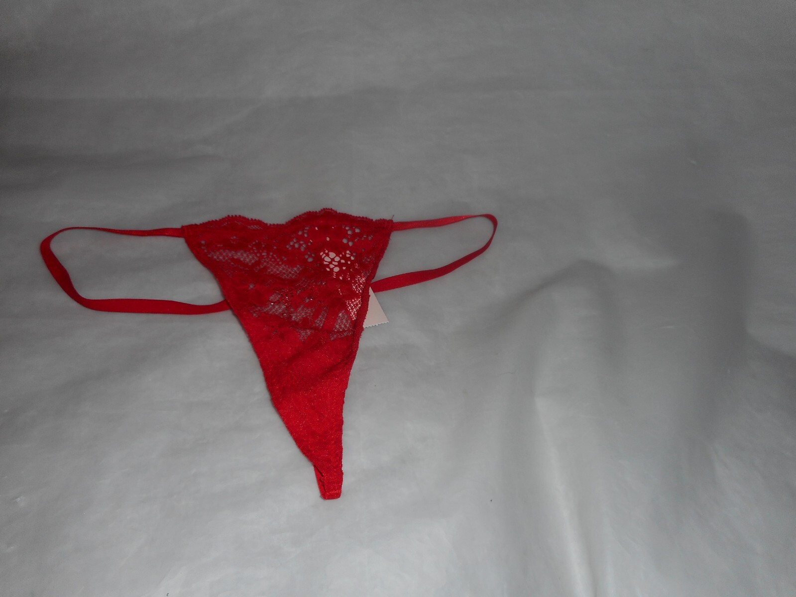 Victoria’s Secret Red Lace Bow Rhinestone V String Panty SP & XS/XP