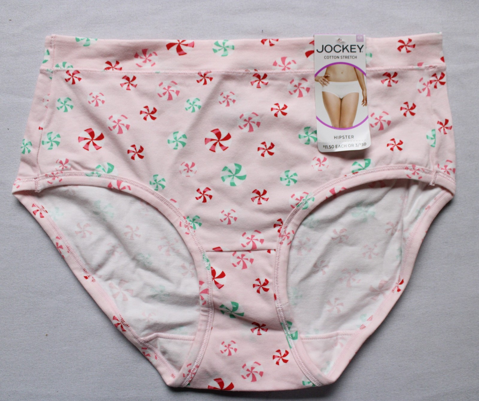 Jockey Women’s Soft Breathable Cotton Stretch Hipster DH3 Pink Medium NWT