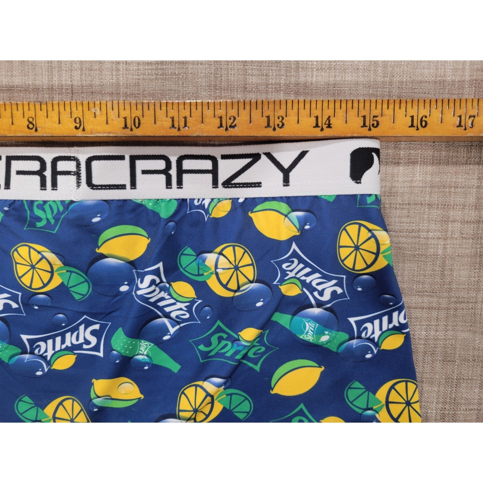 Crazy Universe Sprite Soda Graphic Print Boyshort Underwear Blue Women Large NEW