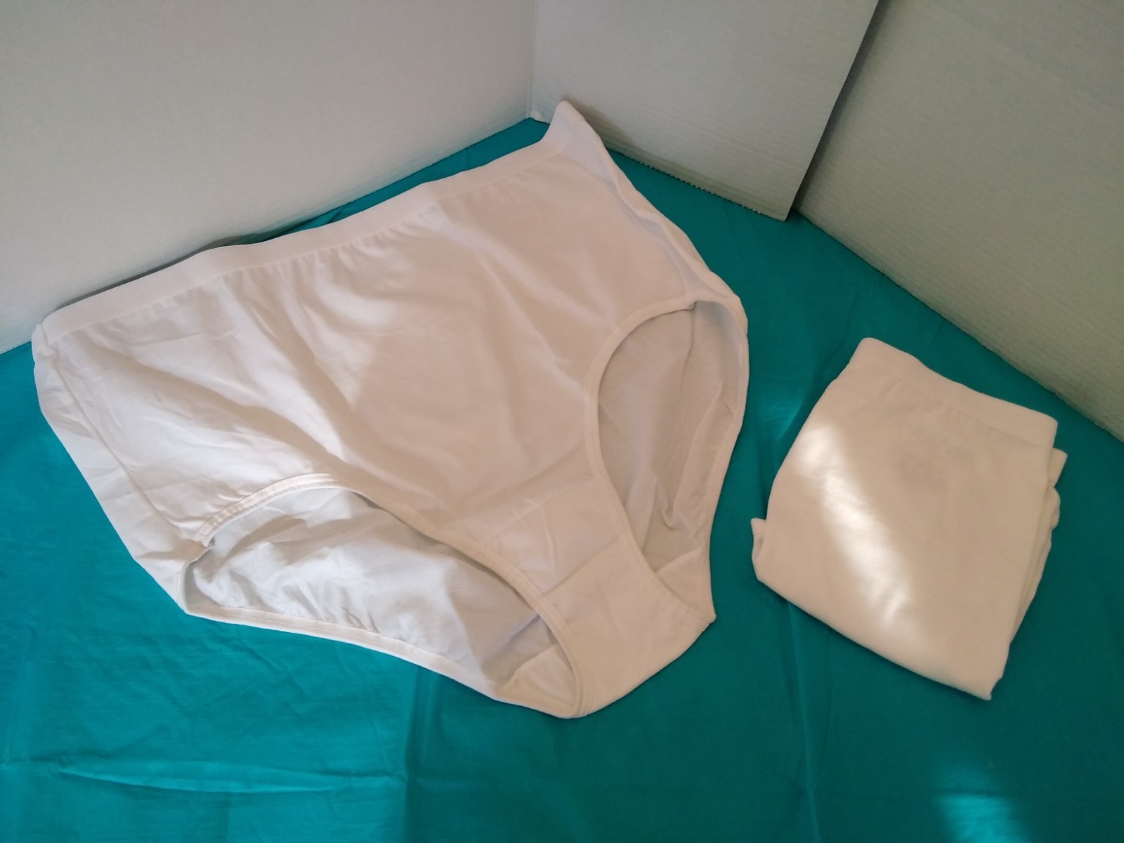 Fit For Me Women Size 12 Briefs Panties White Cotton Underwear Pack of 2