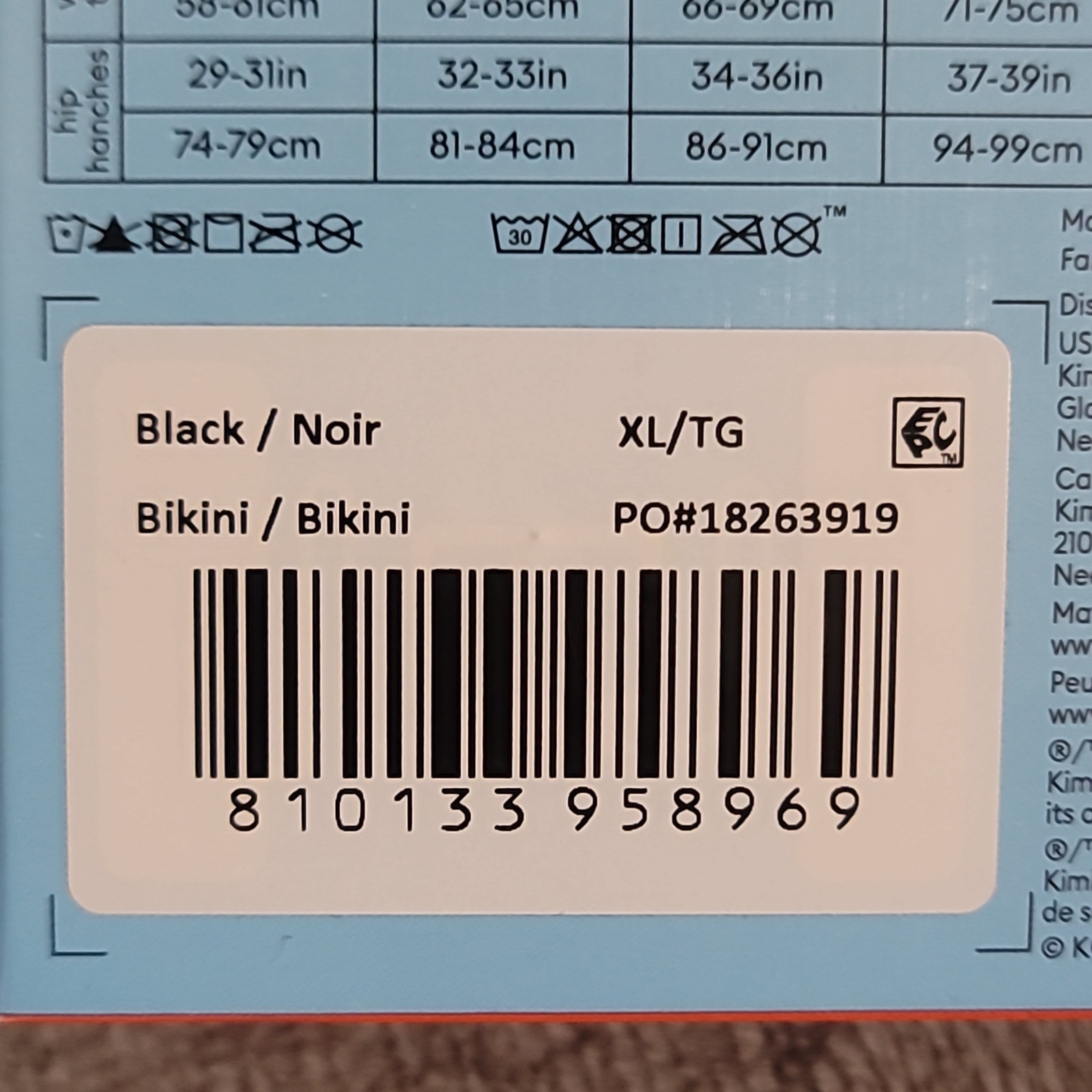 Thinx Teens 15/16 XL/TG Bikini Leakproof Women’s Period Underwear Black