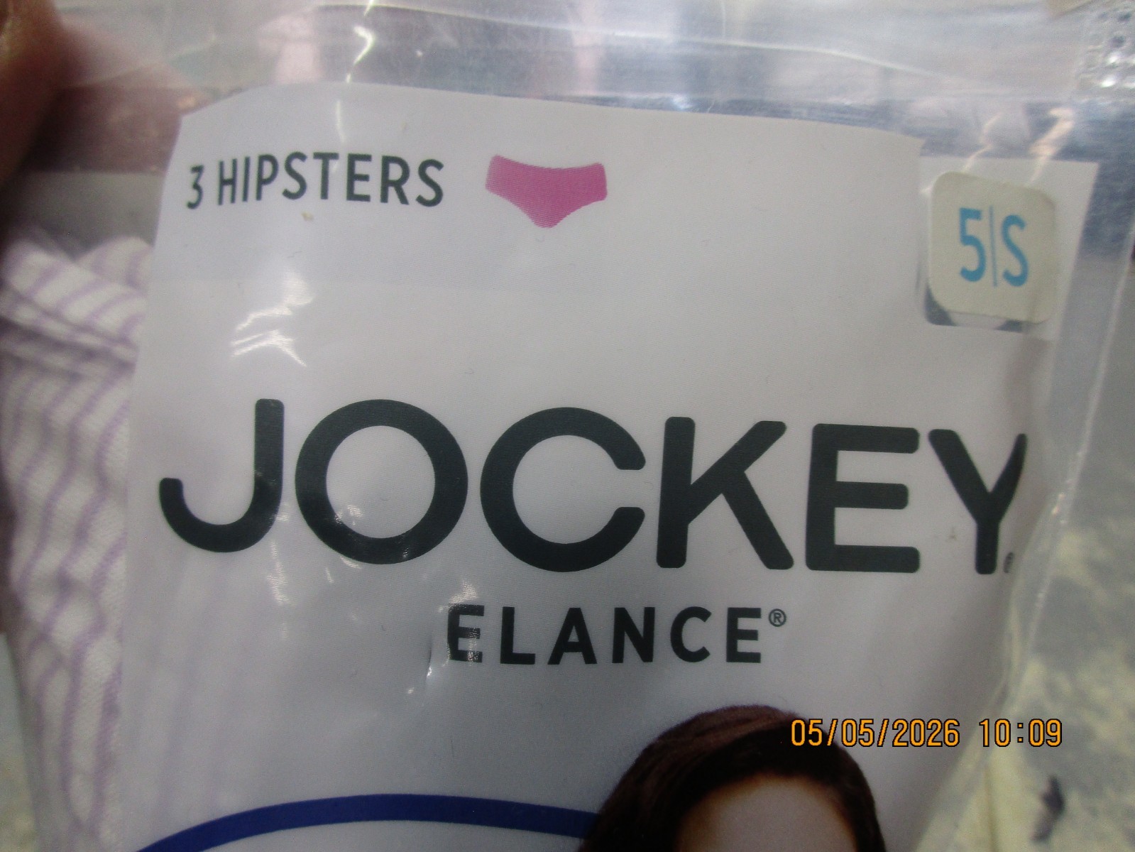 New Jockey Elance Women’s Hipsters Panties Cotton Underwear 3 pack Size 5